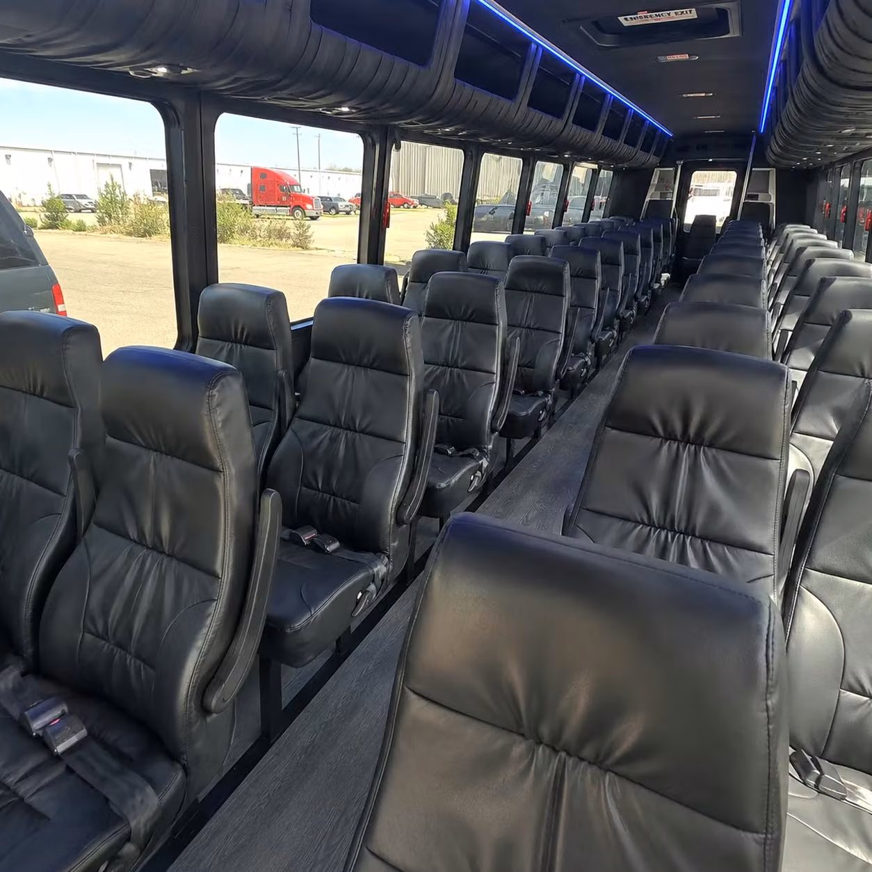 28 passenger minibus interior